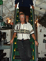 Jody Fugate touring the USS Pampanito
